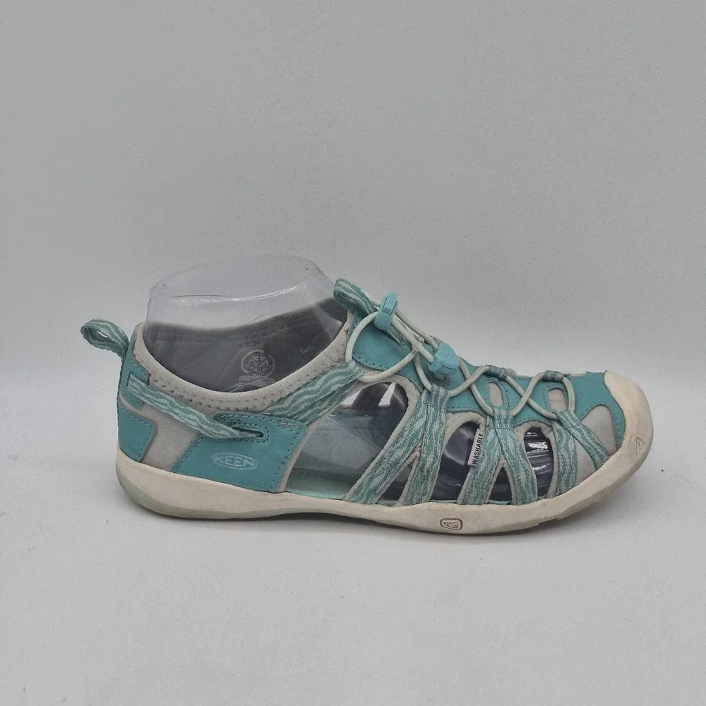 Keen Whisper‎ Sandals Youth Girls Size 4 Blue Bungee Hiking Sport Water Shoes